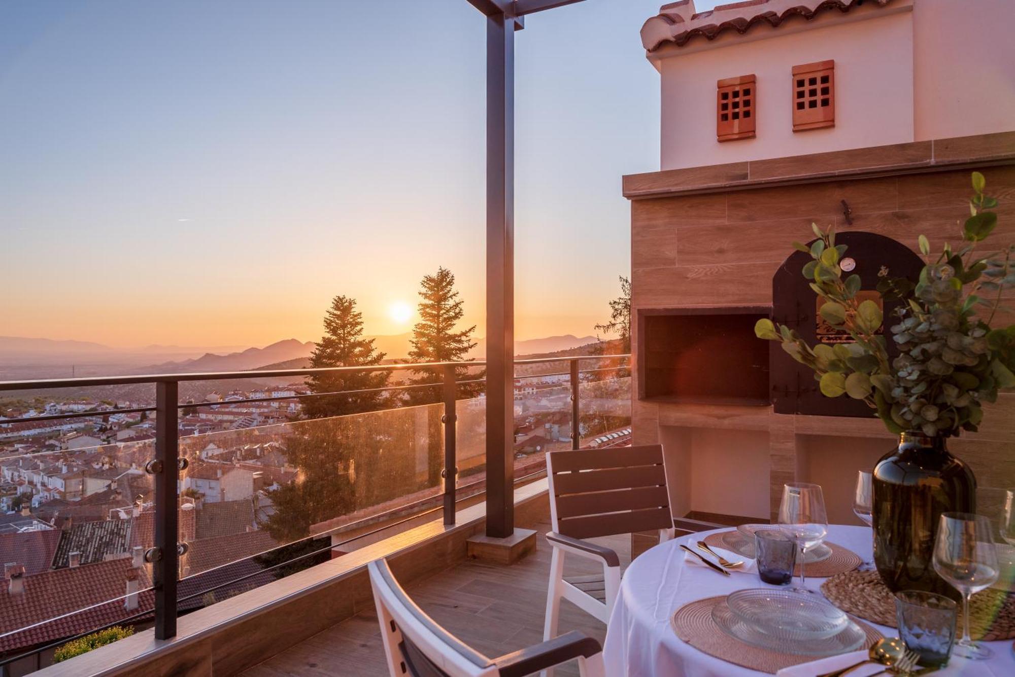 Casa Penalisa Con Jacuzzi, Barbacoa, Chimenea Y Vistas Panoramicas A Granada Villa Alfacar Exterior photo